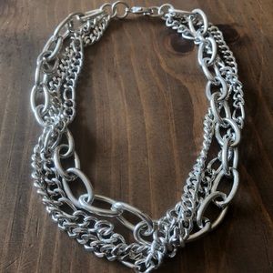 ⭐️3-$20 vtg silver chain link necklace